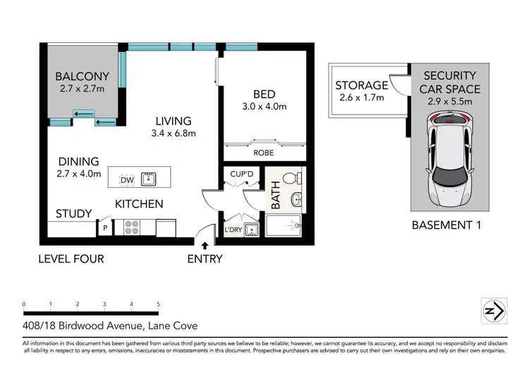 Floorplan of Homely apartment listing, 408/18 Birdwood Avenue, Lane Cove NSW 2066