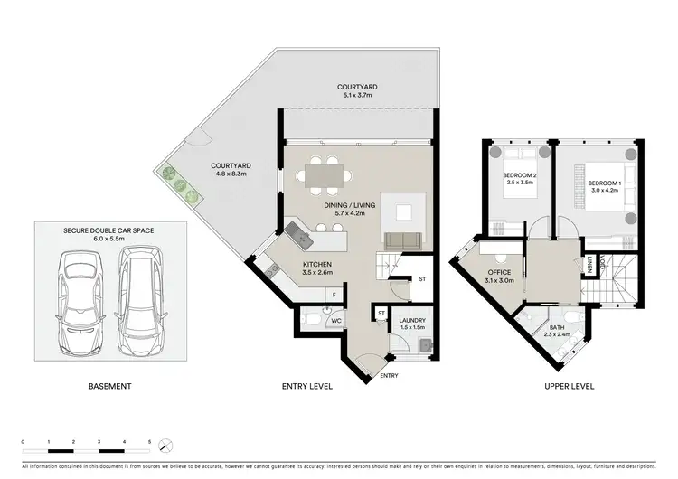 Floorplan of Homely townhouse listing, 18/3 Trafalgar Place, Marsfield NSW 2122