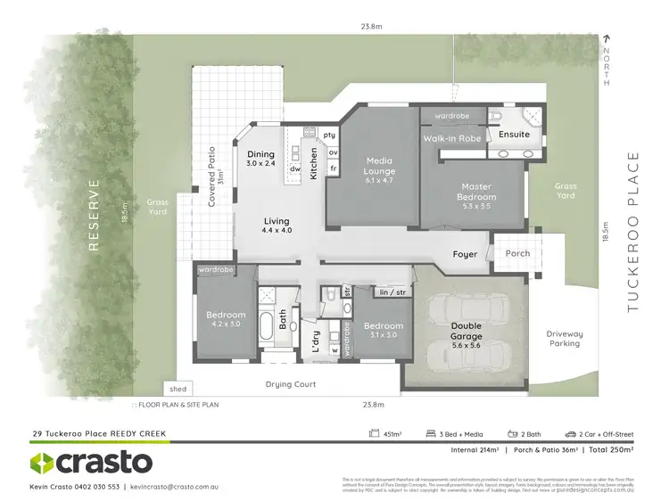 Floorplan of Homely house listing, 29 Tuckeroo Place, Reedy Creek QLD 4227