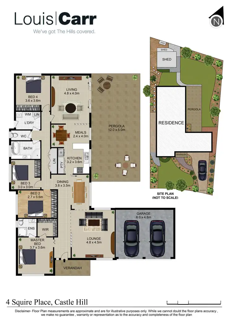 Floorplan of Homely house listing, 4 Squire Place, Castle Hill NSW 2154