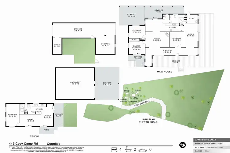 Floorplan of Homely house listing, 445 Cosy Camp Road, Corndale NSW 2480