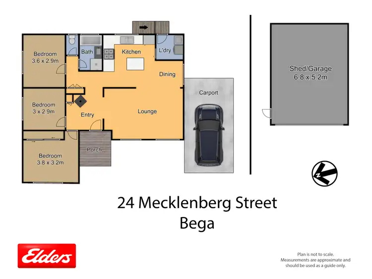 Floorplan of Homely house listing, 24 Mecklenberg Street, Bega NSW 2550