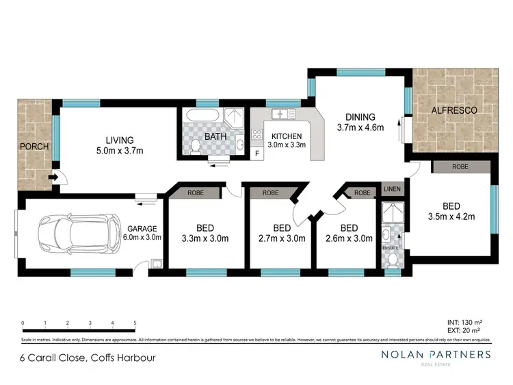Floorplan of Homely house listing, 6 Carrall Close, Coffs Harbour NSW 2450