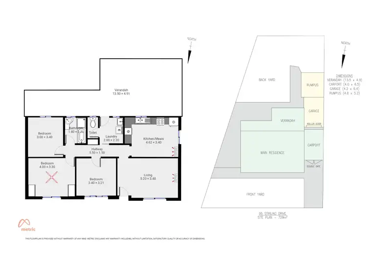 Floorplan of Homely house listing, 95 Stirling Drive, Whyalla Stuart SA 5608