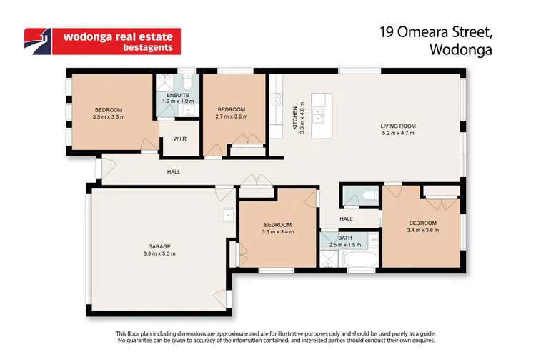 Floorplan of Homely house listing, 19 O'Meara Street, Wodonga VIC 3690