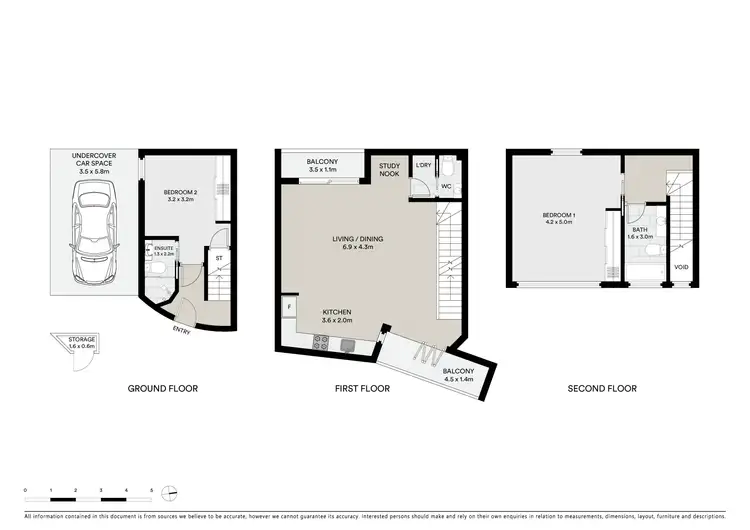 Floorplan of Homely townhouse listing, 3/307 Inkerman Street, Balaclava VIC 3183