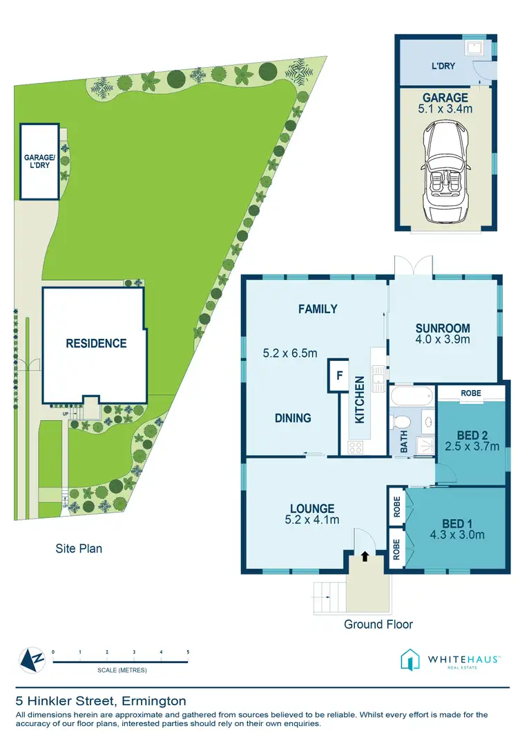 Floorplan of Homely house listing, 5 Hinkler Street, Ermington NSW 2115