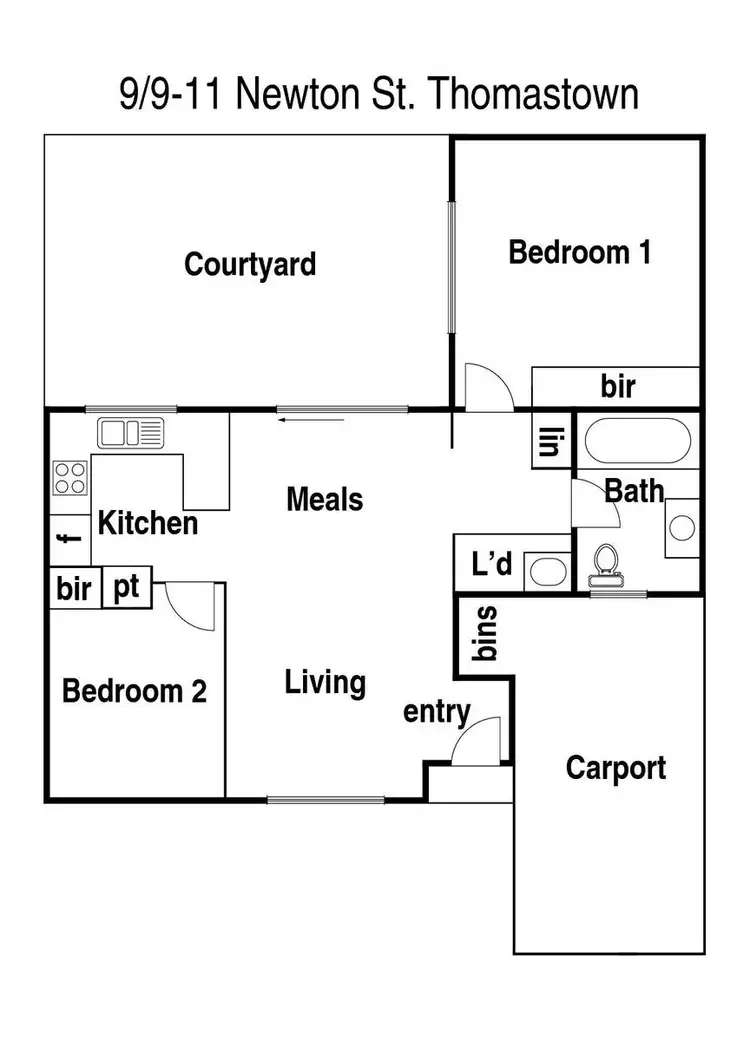 Floorplan of Homely unit listing, 9/9-11 Newton Street, Thomastown VIC 3074
