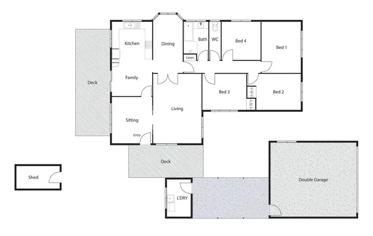 Floorplan of Homely house listing, 7 Colebatch Place, Curtin ACT 2605