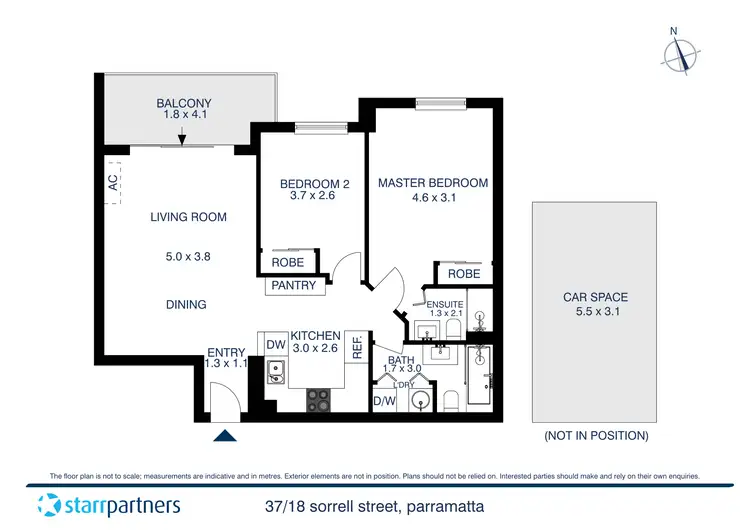 Floorplan of Homely apartment listing, 37/18 Sorrell Street, Parramatta NSW 2150