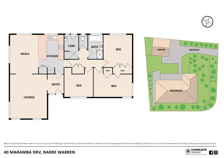 Floorplan of Homely house listing, 40 Maramba Drive, Narre Warren VIC 3805
