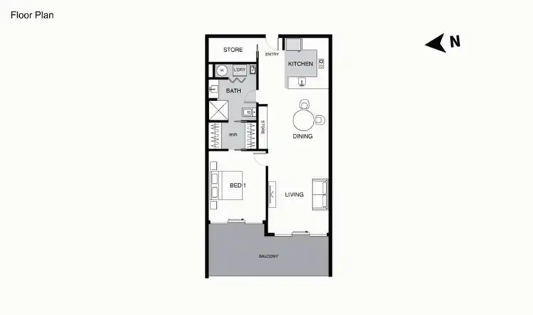 Floorplan of Homely apartment listing, 37/10 Lonsdale Street, Braddon ACT 2612