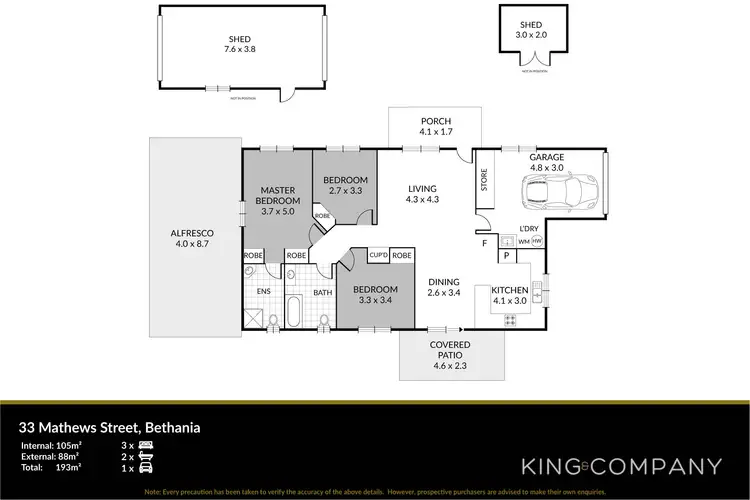 Floorplan of Homely house listing, 33 Mathews Street, Bethania QLD 4205