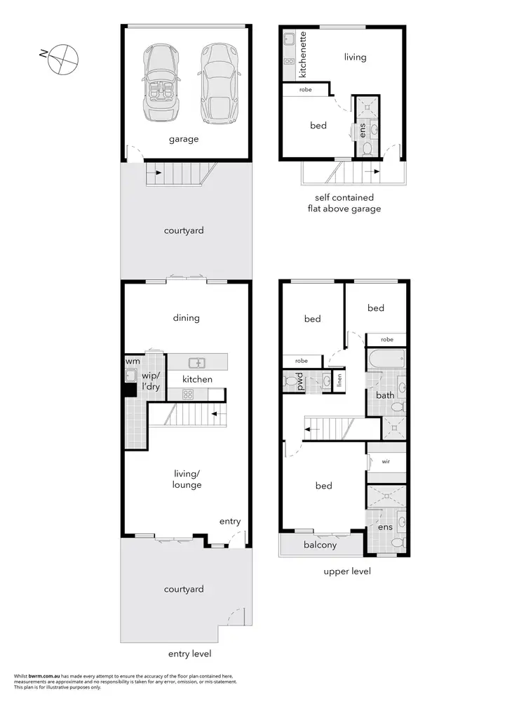 Floorplan of Homely townhouse listing, 58/9 Braybrooke Street, Bruce ACT 2617