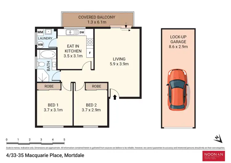 Floorplan of Homely unit listing, 4/33 Macquarie Place, Mortdale NSW 2223
