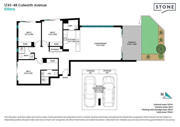 Floorplan of Homely apartment listing, 1/42-48 Culworth Avenue, Killara NSW 2071