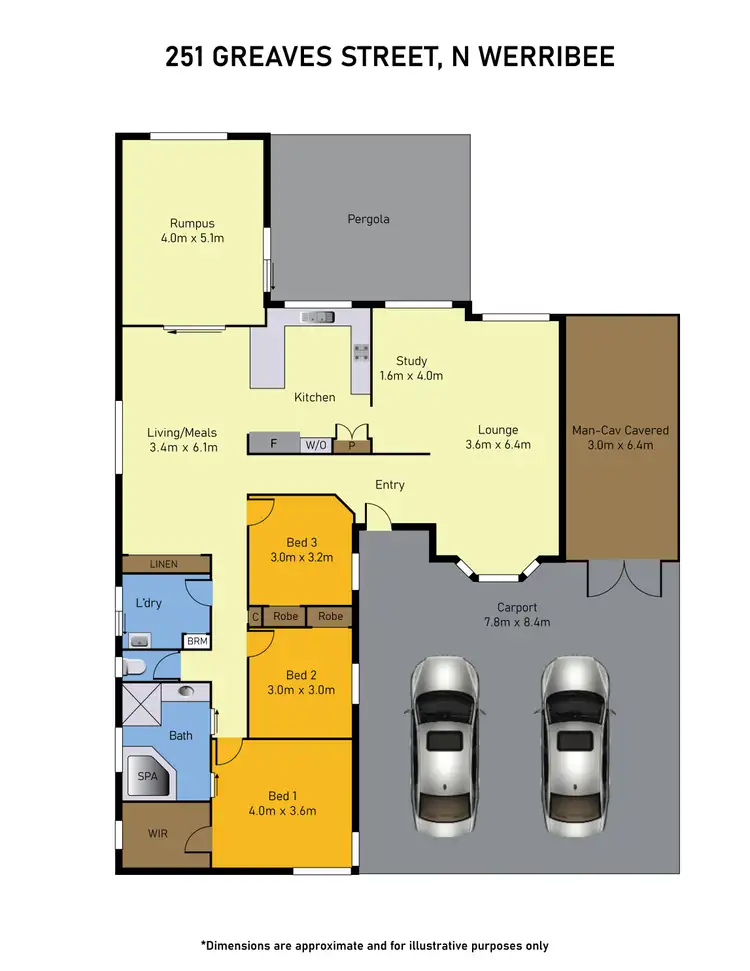 Floorplan of Homely house listing, 251 Greaves Street, Werribee VIC 3030