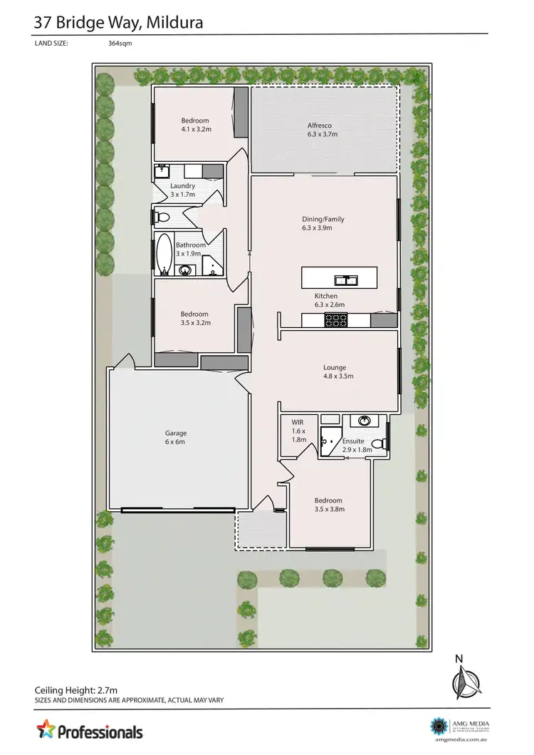 Floorplan of Homely house listing, 37 Bridge Way, Mildura VIC 3500