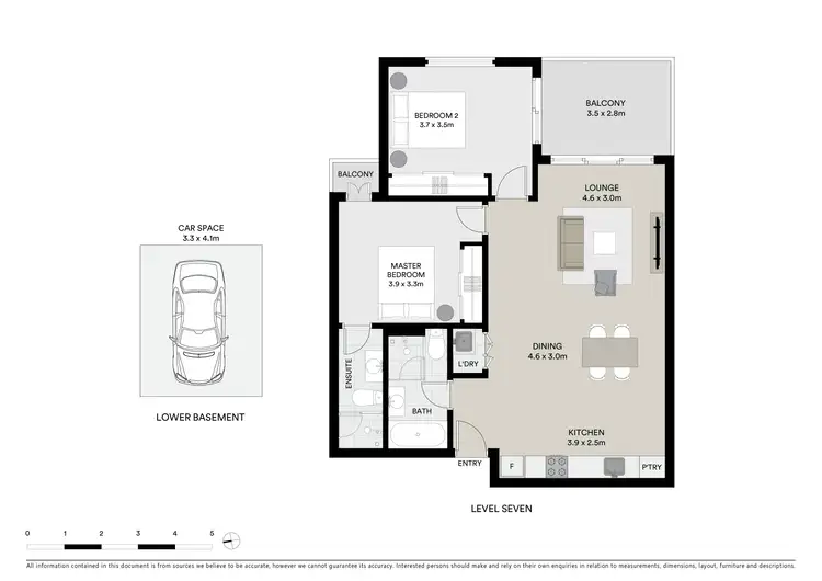 Floorplan of Homely apartment listing, 708/25-31 Orara Street, Waitara NSW 2077