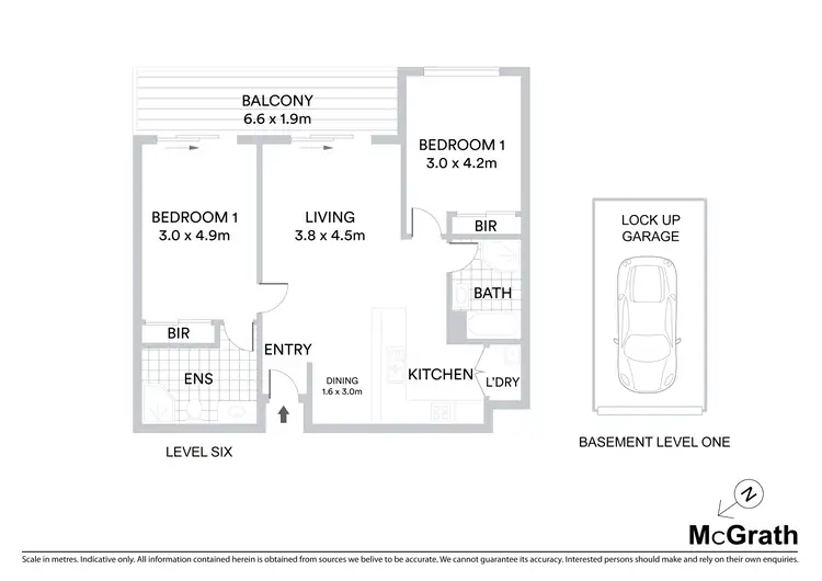 Floorplan of Homely apartment listing, 28/14-18 College Crescent, Hornsby NSW 2077