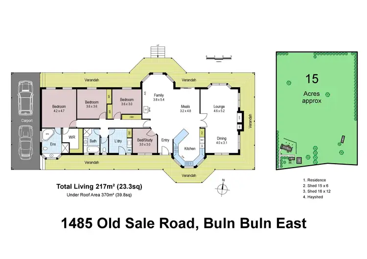 Floorplan of Homely rural property listing, 1485 Old Sale Road, Buln Buln East VIC 3821