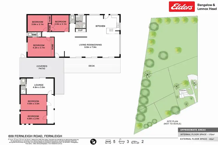 Floorplan of Homely rural property listing, 609 Fernleigh Road, Fernleigh NSW 2479