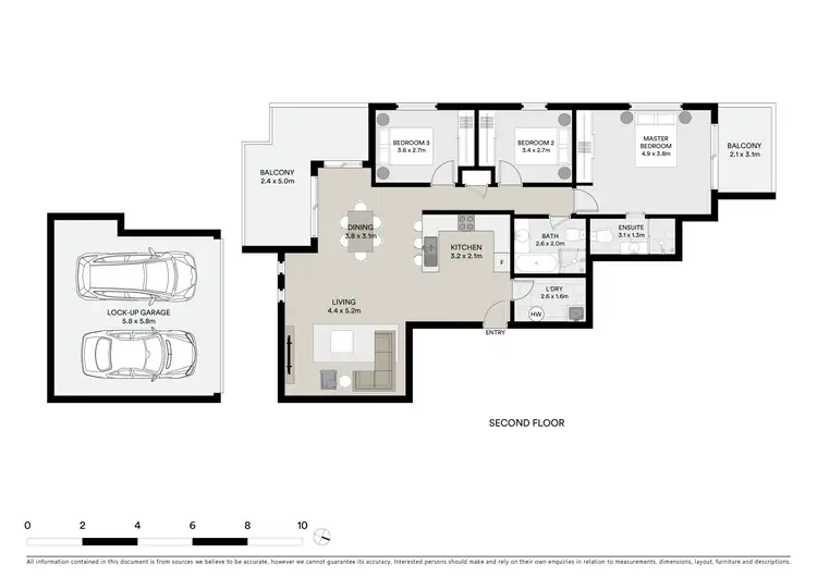 Floorplan of Homely unit listing, 4/15 Governors Way, Oatlands NSW 2117