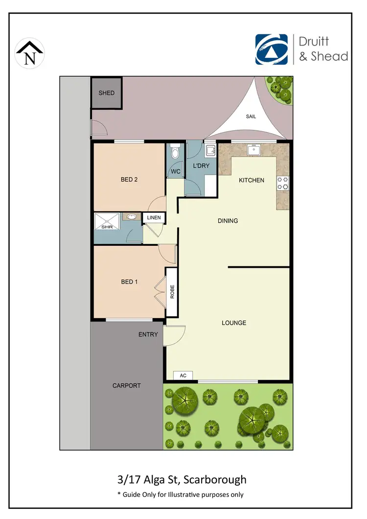 Floorplan of Homely villa listing, 3/17 Alga Street, Scarborough WA 6019
