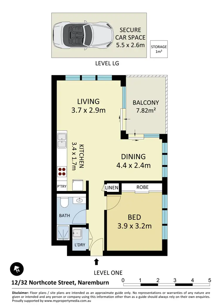 Floorplan of Homely apartment listing, 12/32 Northcote Street, Naremburn NSW 2065