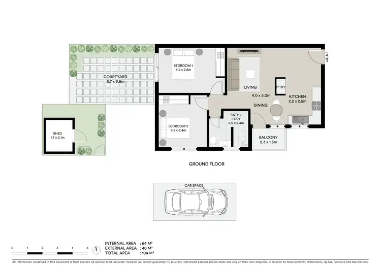 Floorplan of Homely apartment listing, 5/34 Whitehall Street, Footscray VIC 3011