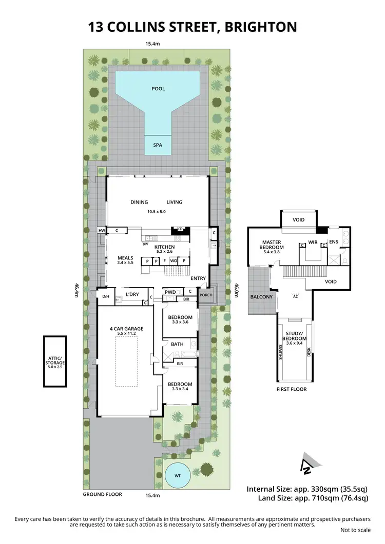 Floorplan of Homely house listing, 13 Collins Street, Brighton VIC 3186