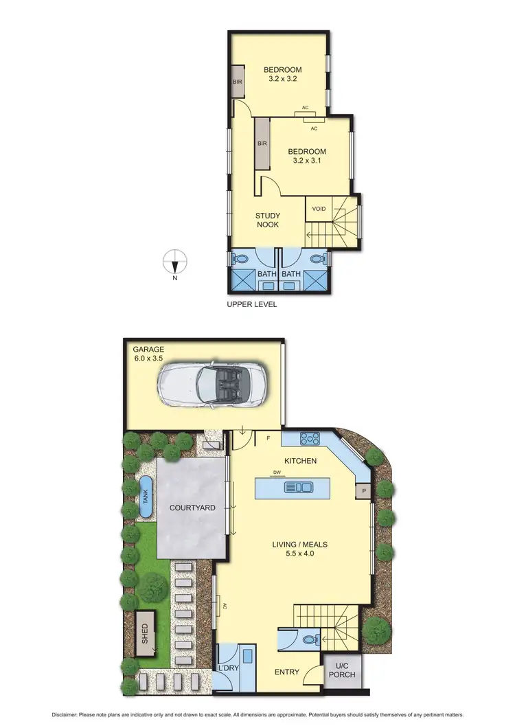 Floorplan of Homely townhouse listing, 3/59 Barry Street, Reservoir VIC 3073