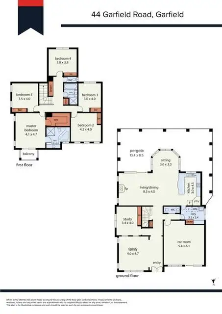 Floorplan of Homely house listing, 44 Garfield Road, Garfield VIC 3814
