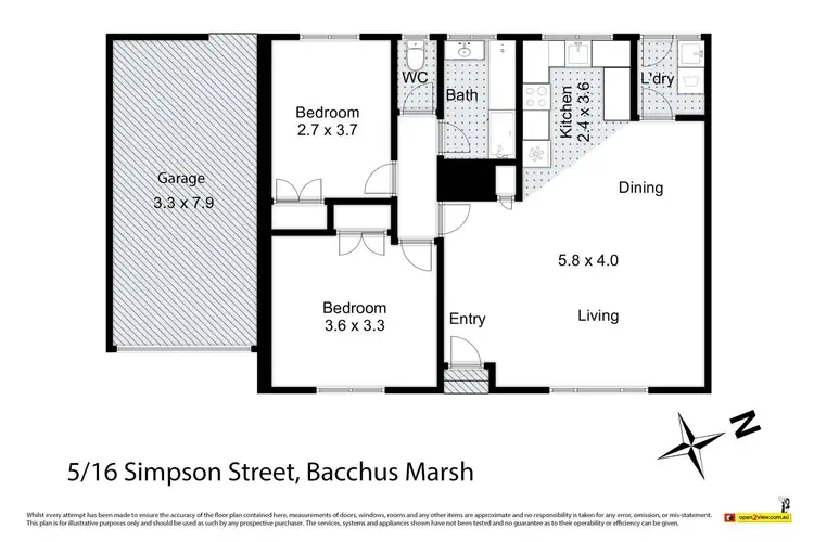 Floorplan of Homely house listing, 5/16 Simpson Street, Bacchus Marsh VIC 3340