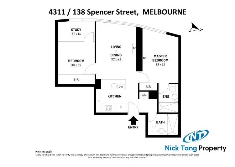 Floorplan of Homely apartment listing, 4311/138 Spencer Street, Melbourne VIC 3000