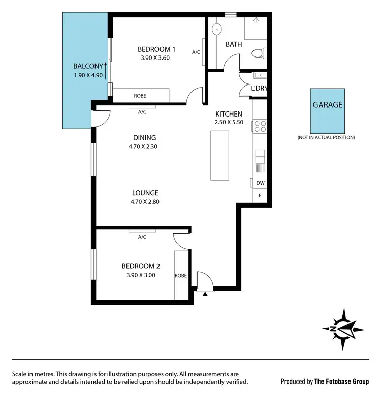 Floorplan of Homely apartment listing, 203/42 Mab Circuit, Tonsley SA 5042