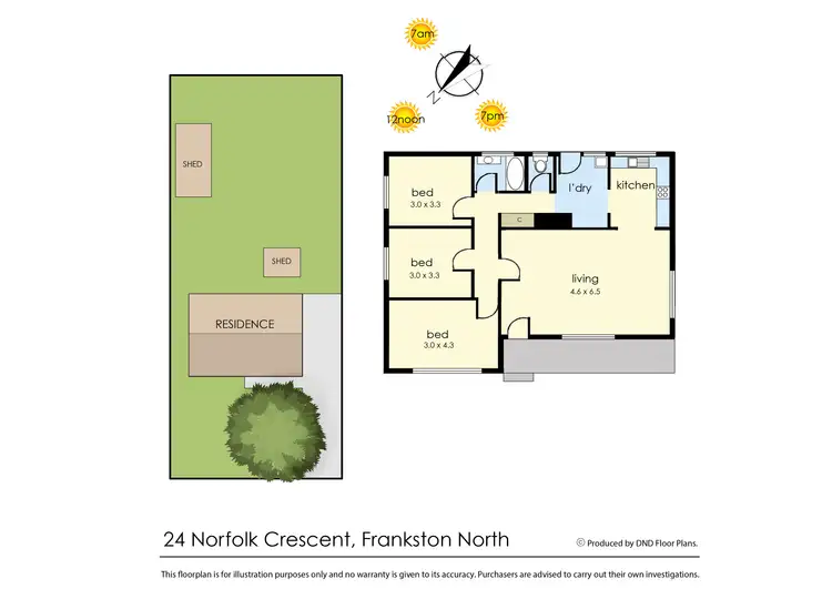 Floorplan of Homely house listing, 24 Norfolk Crescent, Frankston North VIC 3200