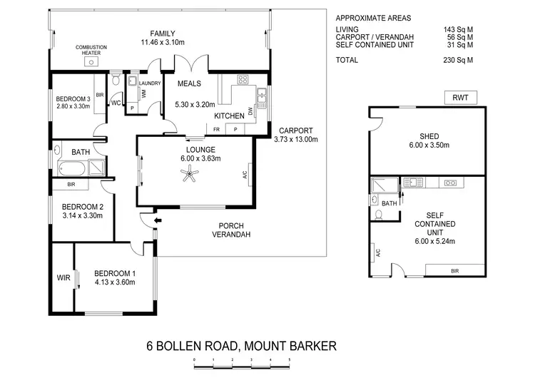 Floorplan of Homely house listing, 6 Bollen Road, Mount Barker SA 5251
