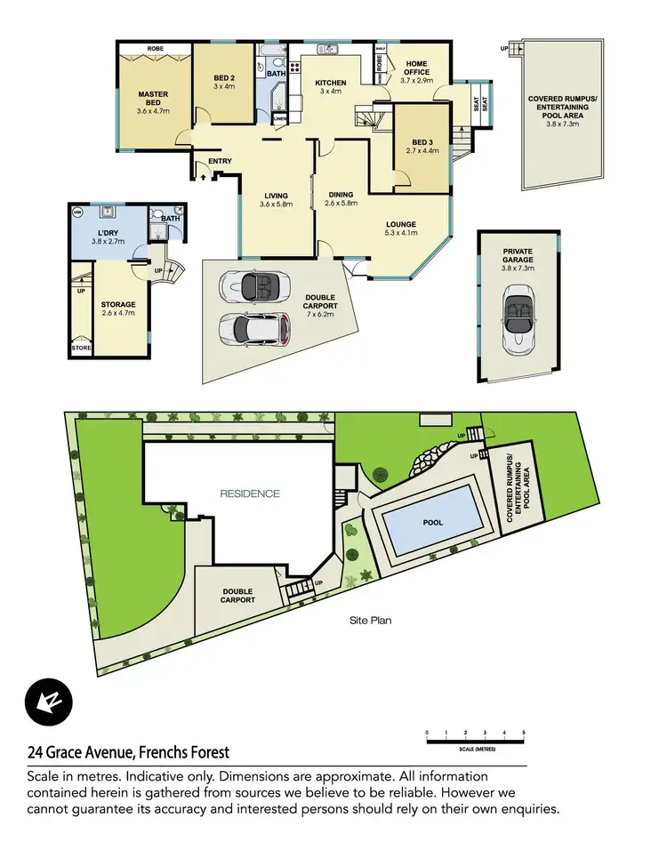 Floorplan of Homely house listing, 24 Grace Avenue, Frenchs Forest NSW 2086
