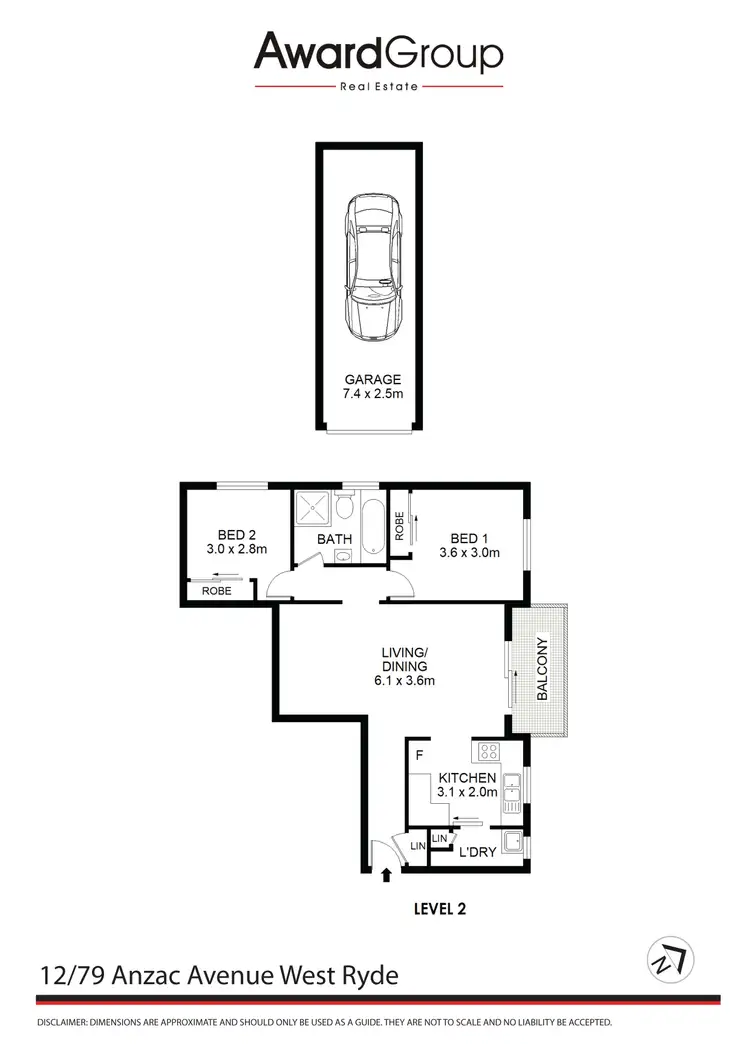 Floorplan of Homely unit listing, 12/79 Anzac Avenue, West Ryde NSW 2114