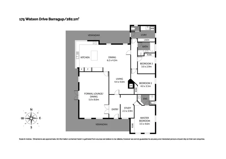Floorplan of Homely house listing, 175 Watson Drive, Barragup WA 6209