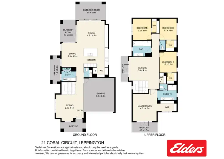 Floorplan of Homely house listing, 21 Coral Circuit, Leppington NSW 2179