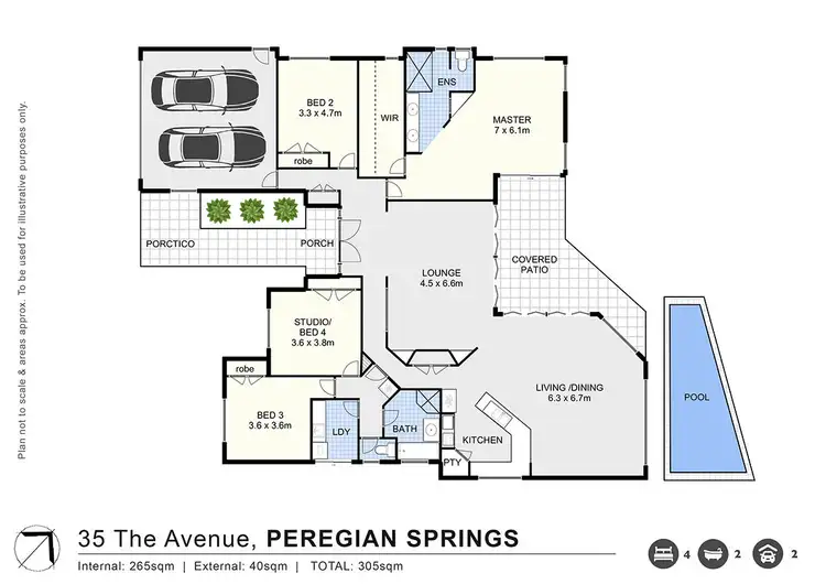 Floorplan of Homely house listing, 35 The Avenue, Peregian Springs QLD 4573