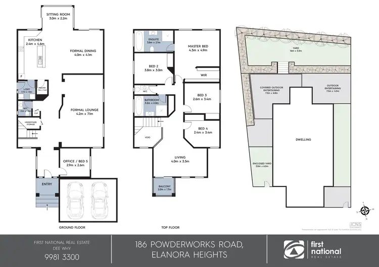 Floorplan of Homely house listing, 186 Powderworks Road, Elanora Heights NSW 2101