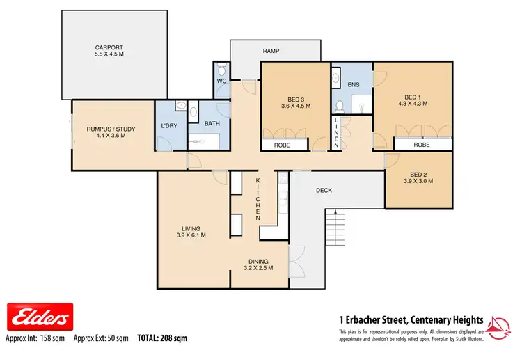 Floorplan of Homely house listing, 1 Erbacher Street, Centenary Heights QLD 4350