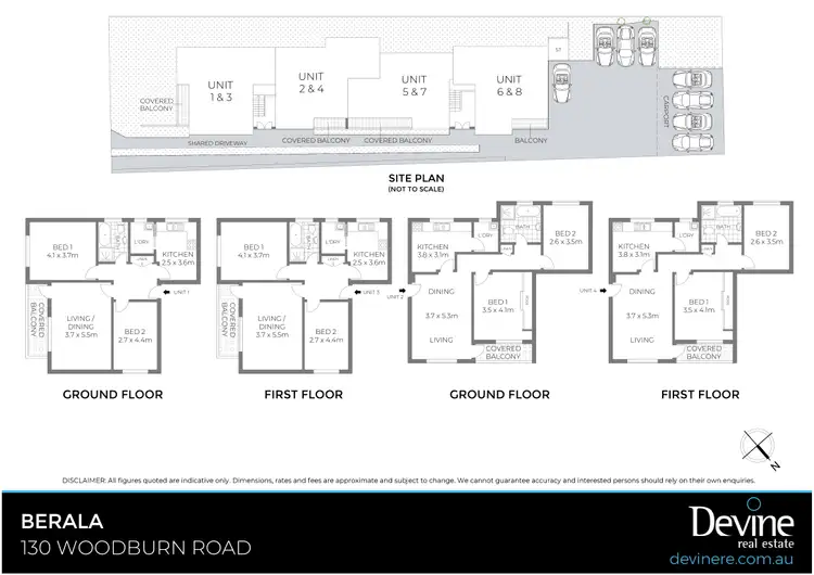 Floorplan of Homely block of units listing, 130 Woodburn Road, Berala NSW 2141