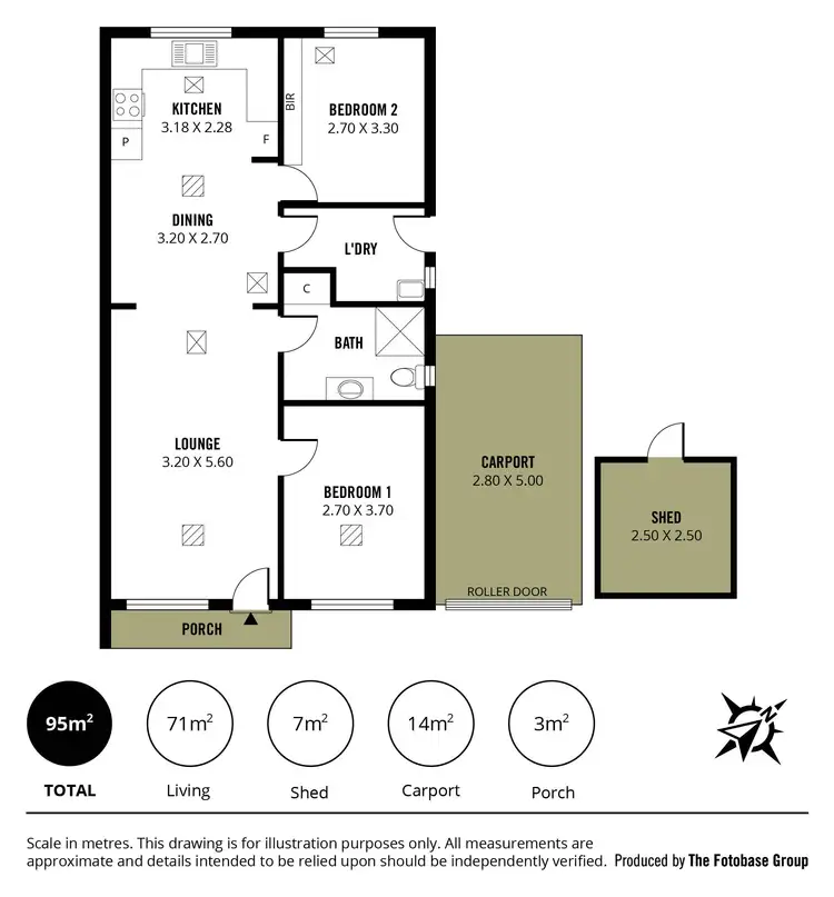 Floorplan of Homely unit listing, 5/24a Spains Road, Salisbury Downs SA 5108