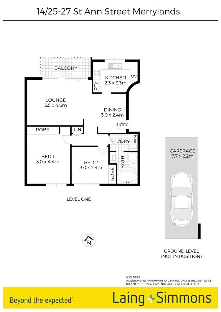 Floorplan of Homely apartment listing, 14/25-27 St Ann Street, Merrylands NSW 2160