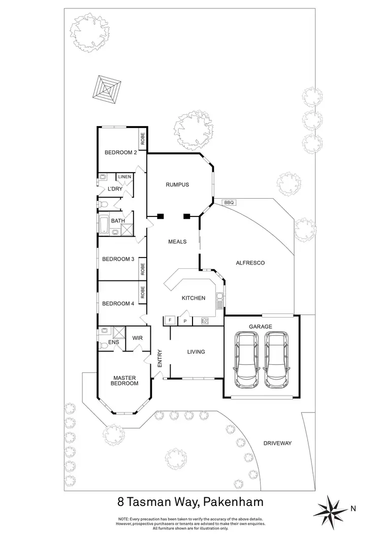 Floorplan of Homely house listing, 8 Tasman Way, Pakenham VIC 3810