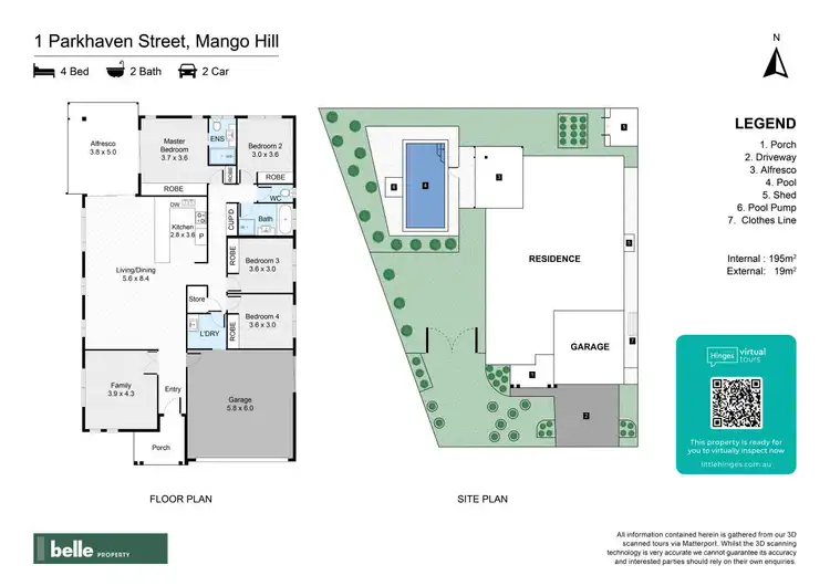 Floorplan of Homely house listing, 1 Parkhaven Street, Mango Hill QLD 4509